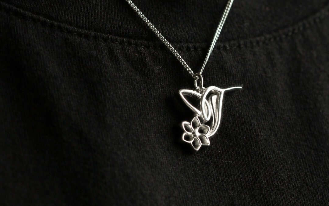 Signature Sterling Silver Hummingbird Pendant – Custom Design by GNM Fine Jewellers